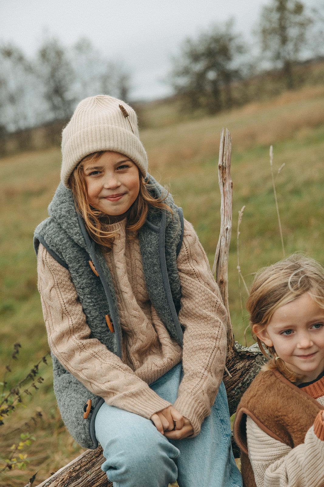 Quinn Hooded Wool Vest - Children