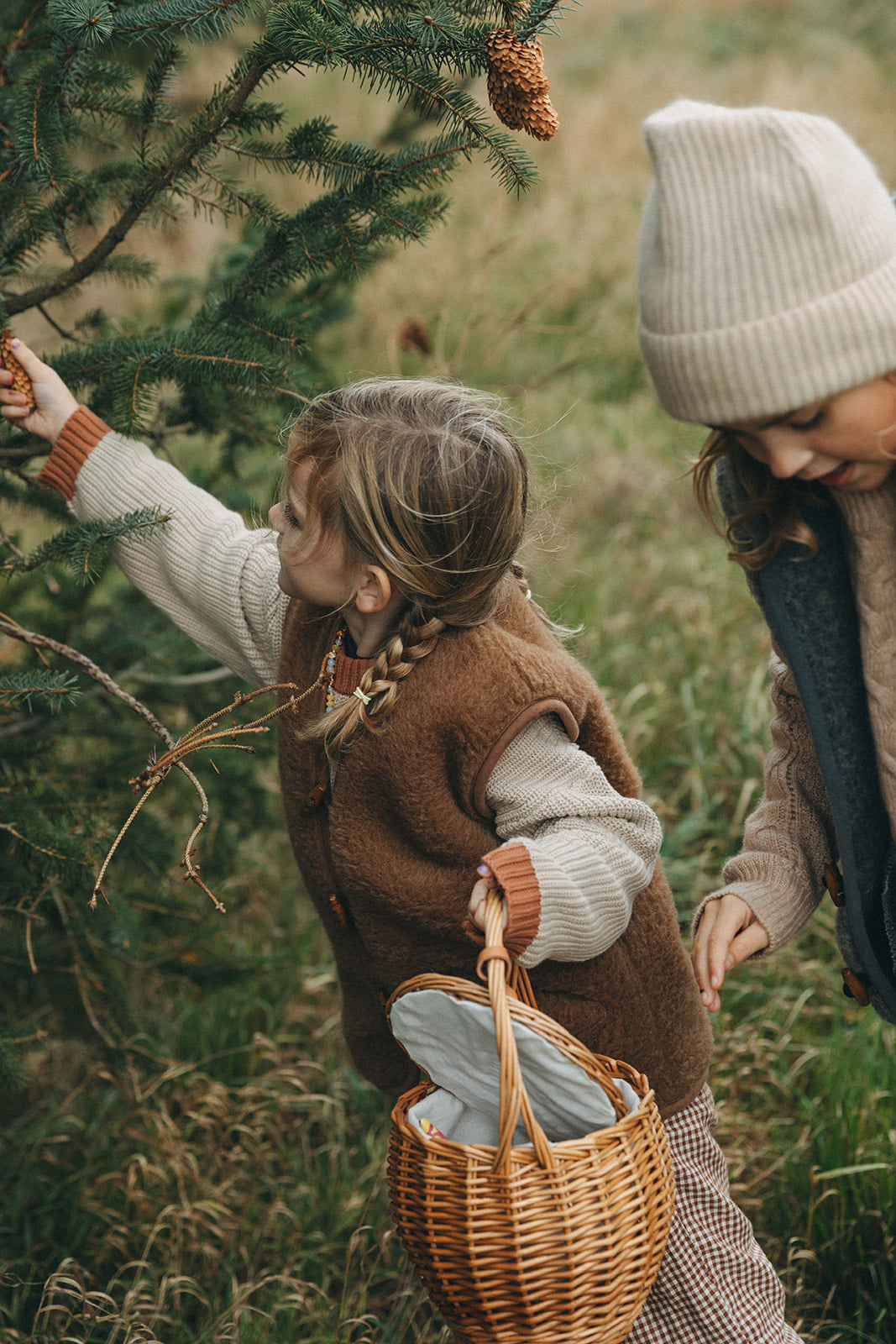 Sloane Wool Vest - Children - Pecan Brown