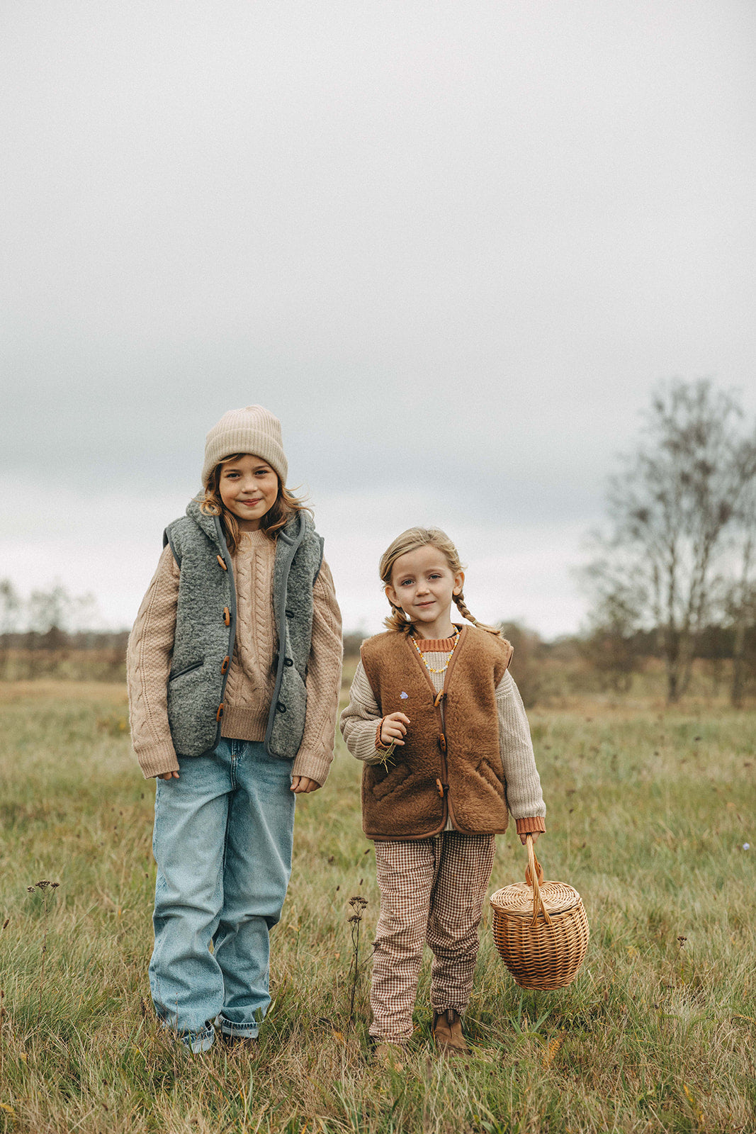 Sloane Wool Vest - Children - Pecan Brown