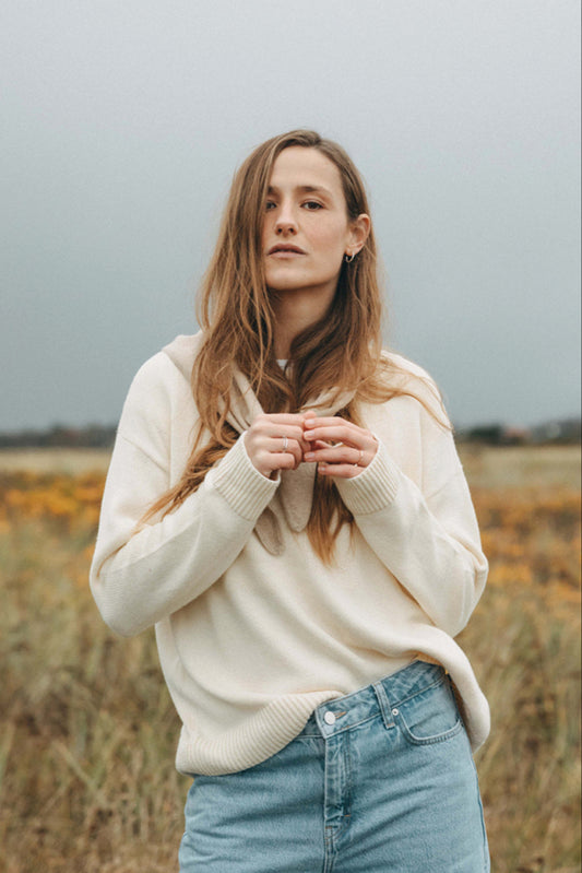 Ava Sweater - Cotton Cashmere - Cream
