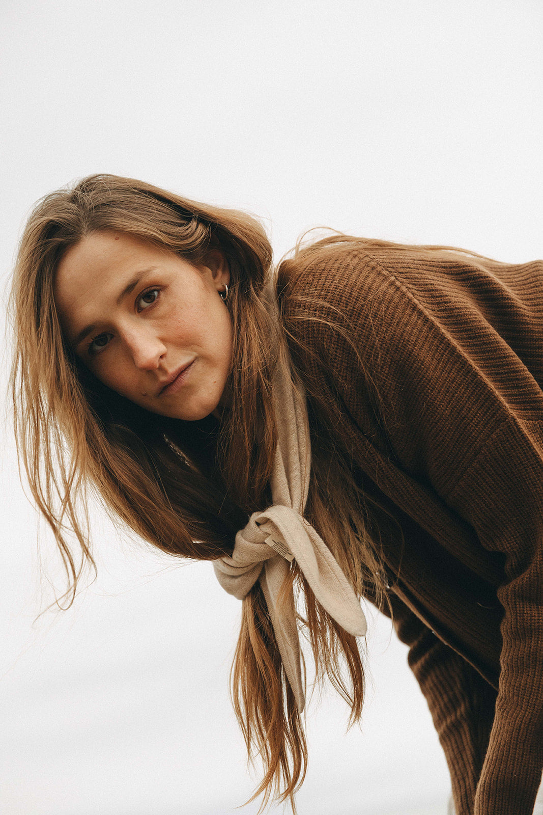 Modal Cashmere Scarf in Angel Leo