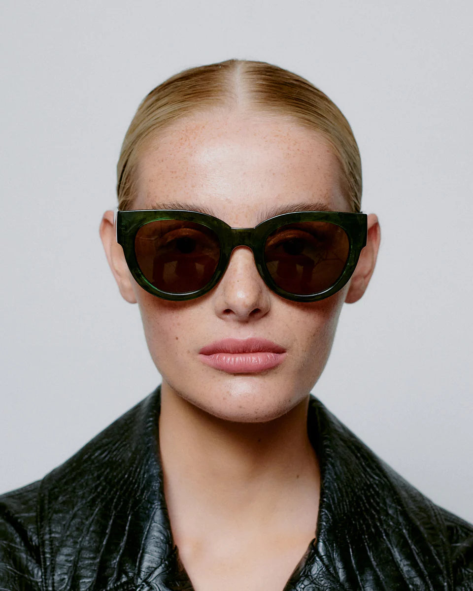 A. Kjærbede LILY Sunglasses - Green Marble