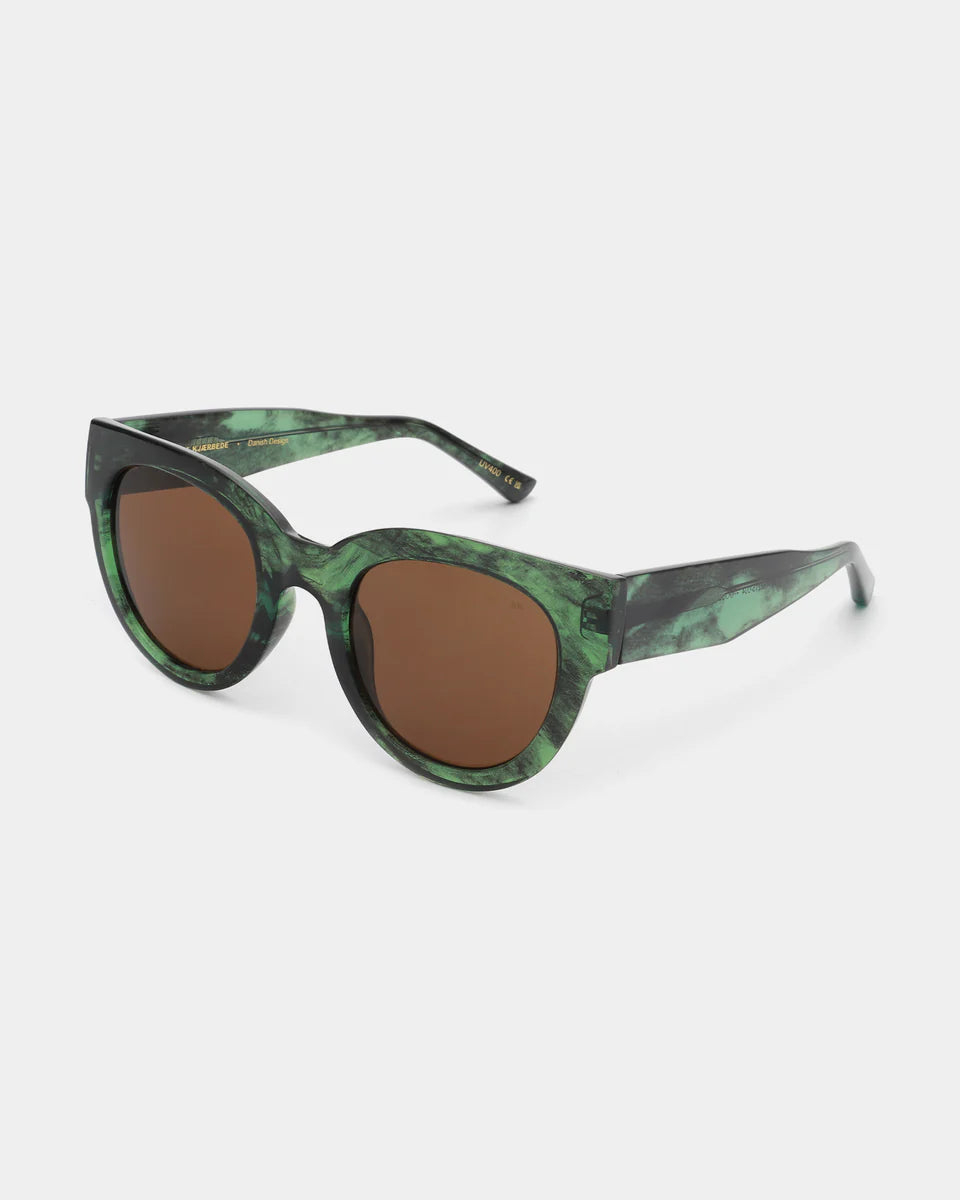 A. Kjærbede LILY Sunglasses - Green Marble