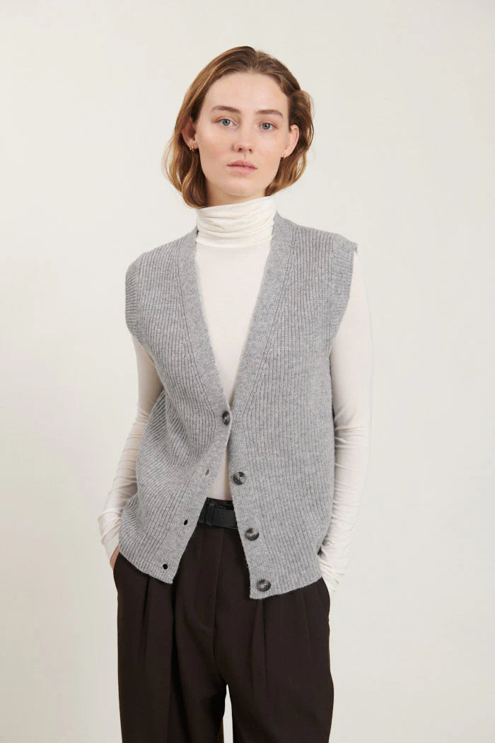 Basic Apparel Lise Vest - Light Grey