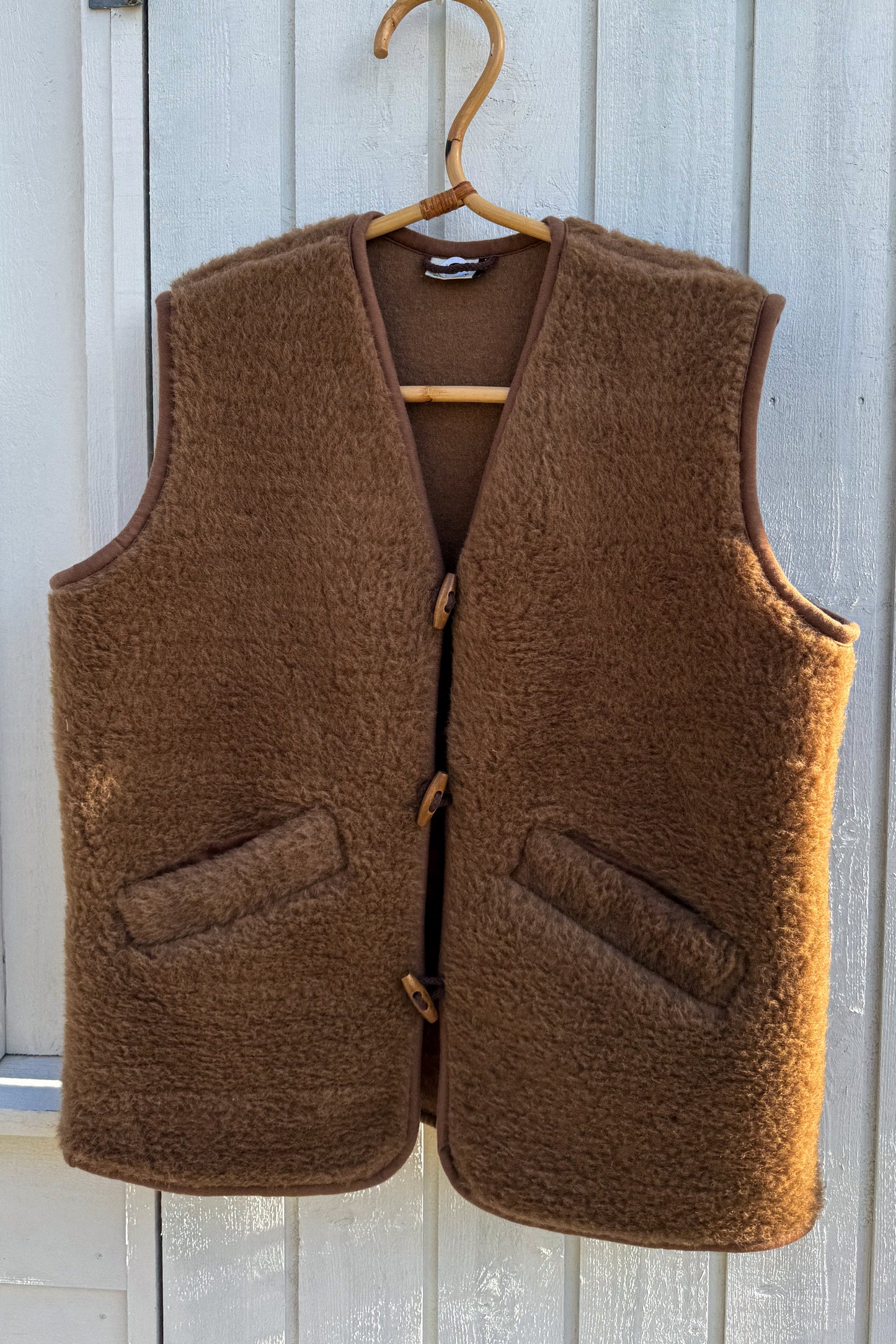 Sloane Wool Vest Classic - Women - Pecan Brown