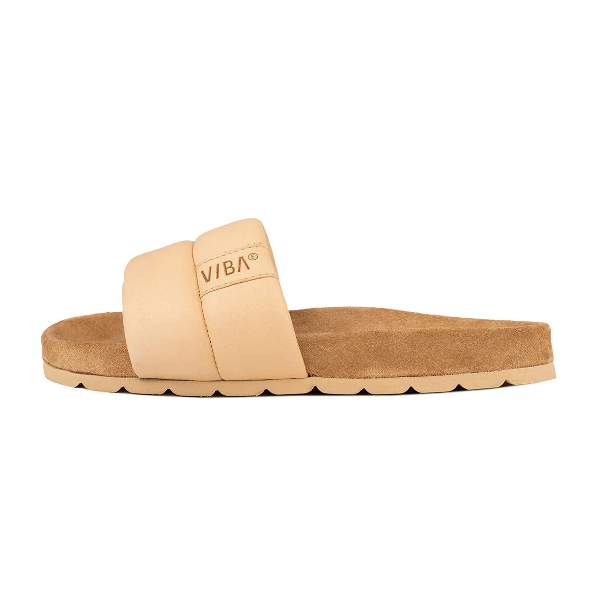 VIBAe Porto Leather Sandal – Desert Nude/Brown