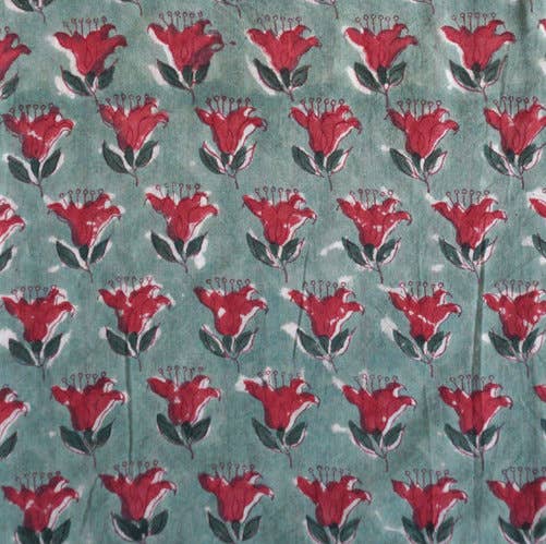 “Pipa” floral printed cotton kimono: M/L