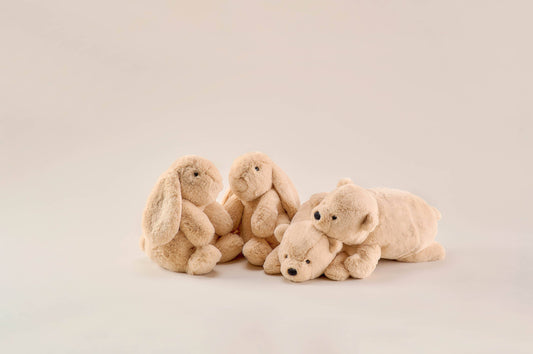 Rabbit Gose Dark Beige 12" 30cm Soft Plush Toy