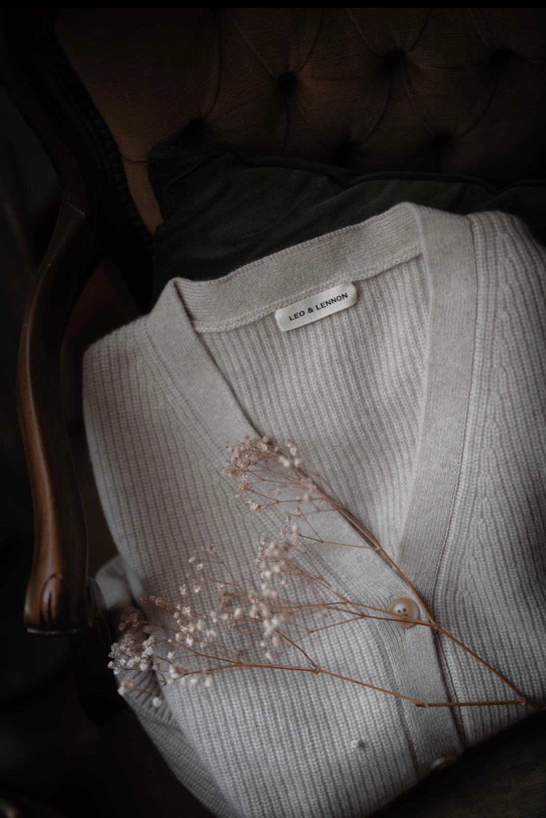 Willa Cashmere Cardigan - Natural