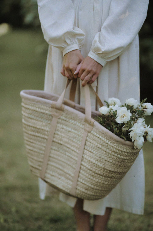 Market Basket - Nude - Short Handle