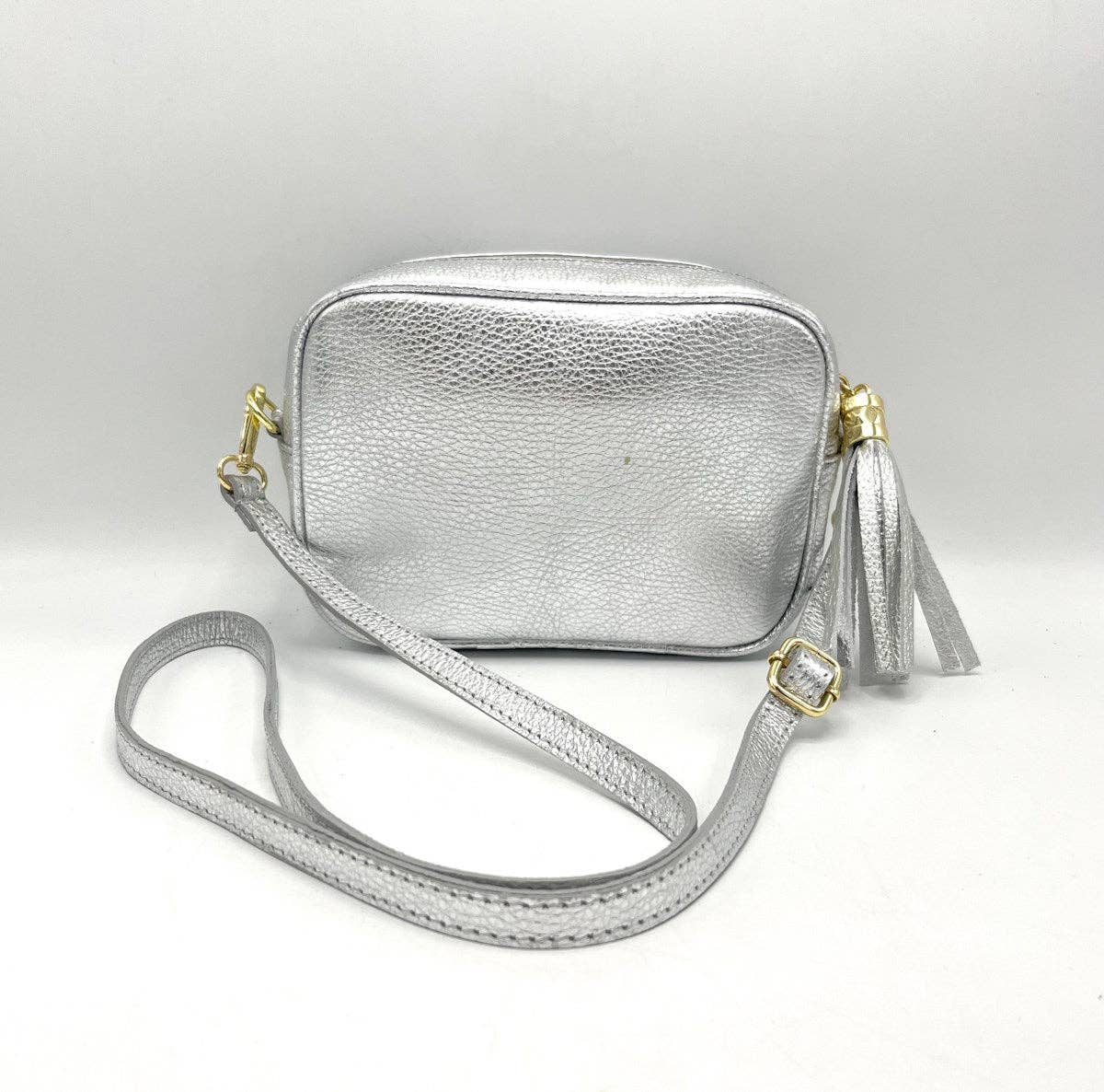 Genuine leather shoulder bag, made in Italy, art. 112437: Camel