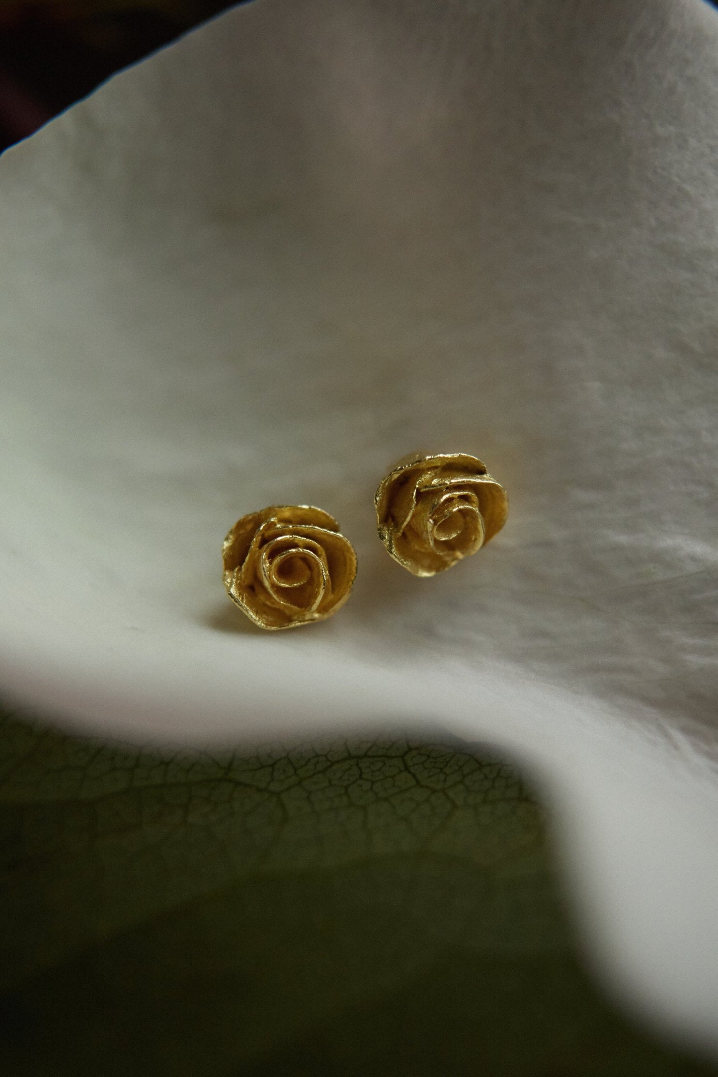 Petite Rose Stud - Gold