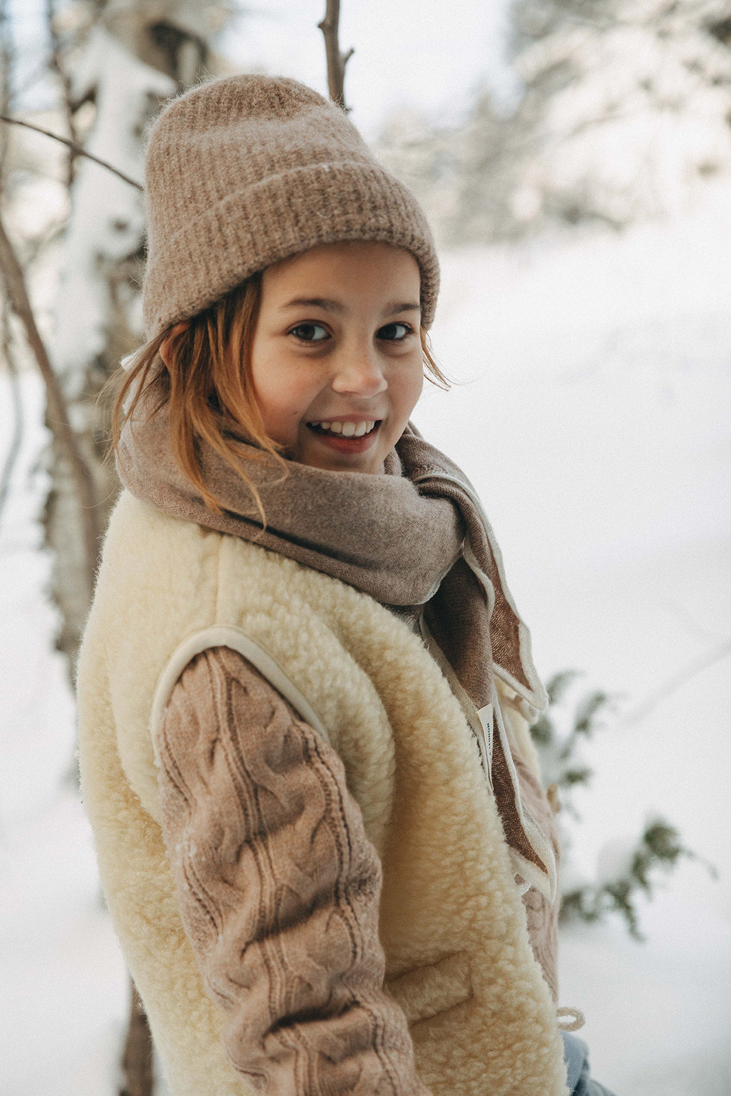 Sloane Wool Vest - Children - Birch White