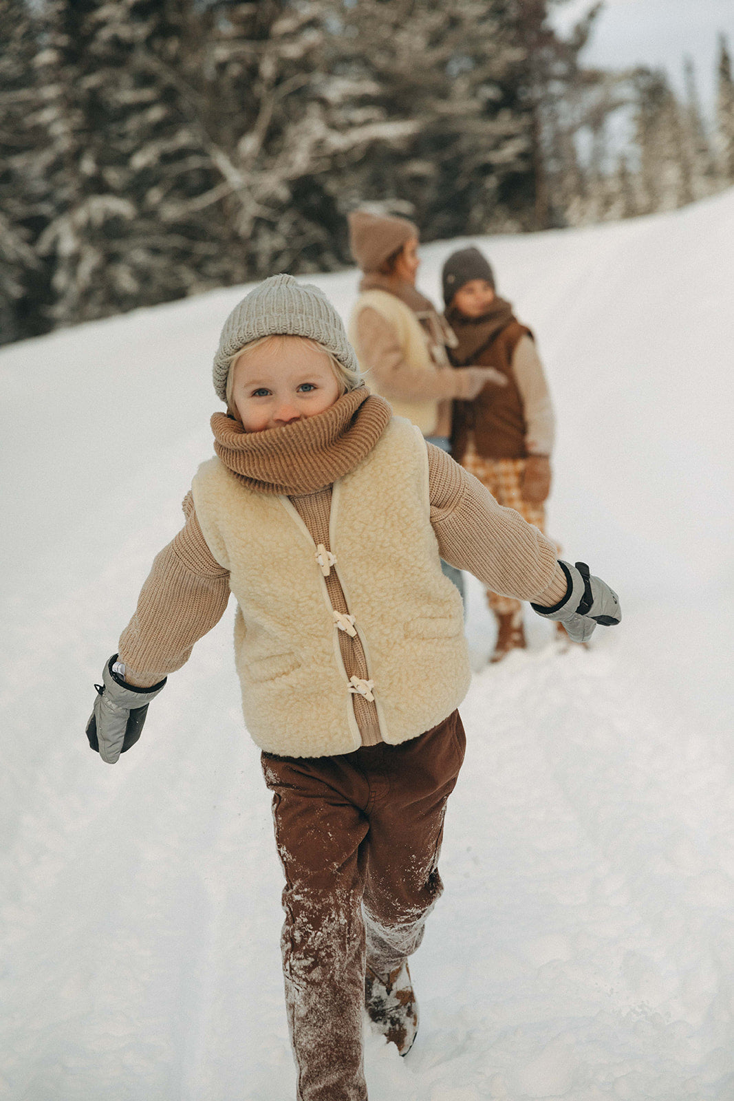 Sloane Wool Vest - Children - Birch White