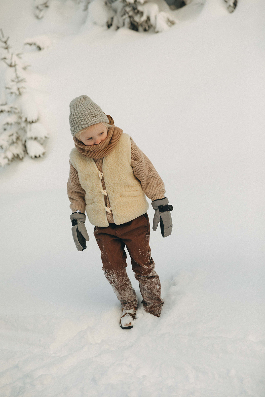 Sloane Wool Vest - Children - Birch White