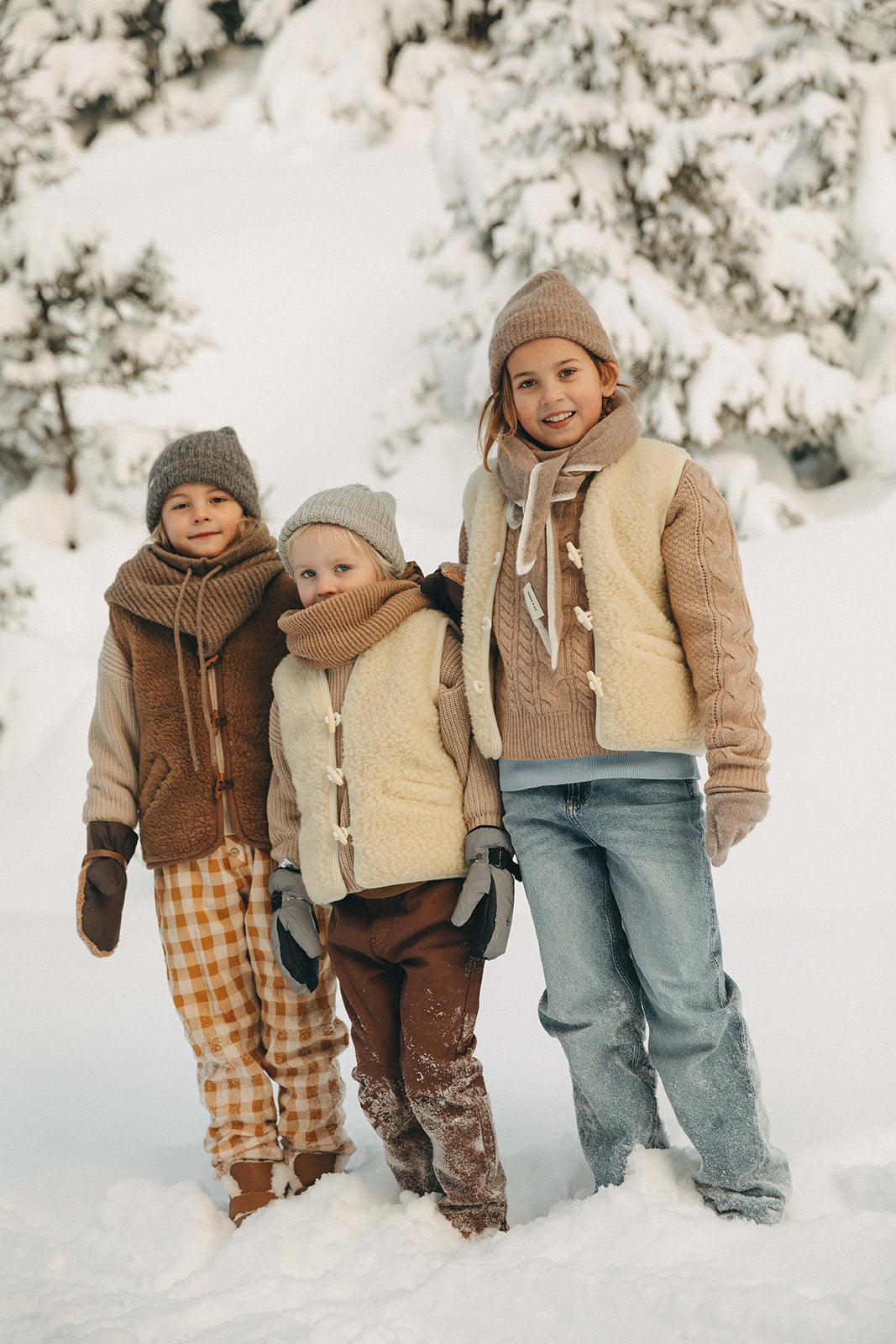 Sloane Wool Vest - Children - Birch White