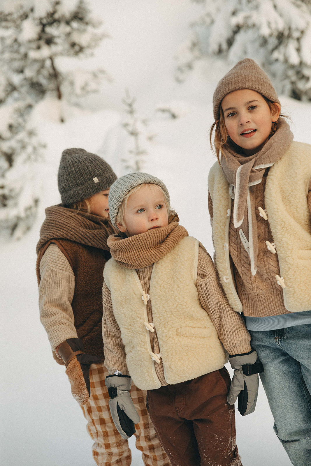 Sloane Wool Vest - Children - Birch White