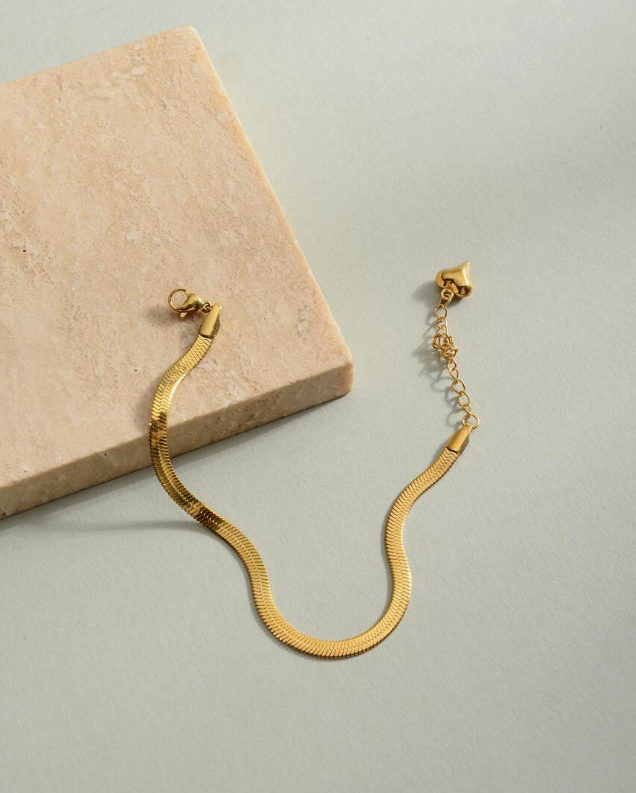 Snake Gold Plated Bracelet