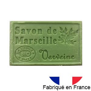 Marseille soap with organic olive oil, verbena fragrance