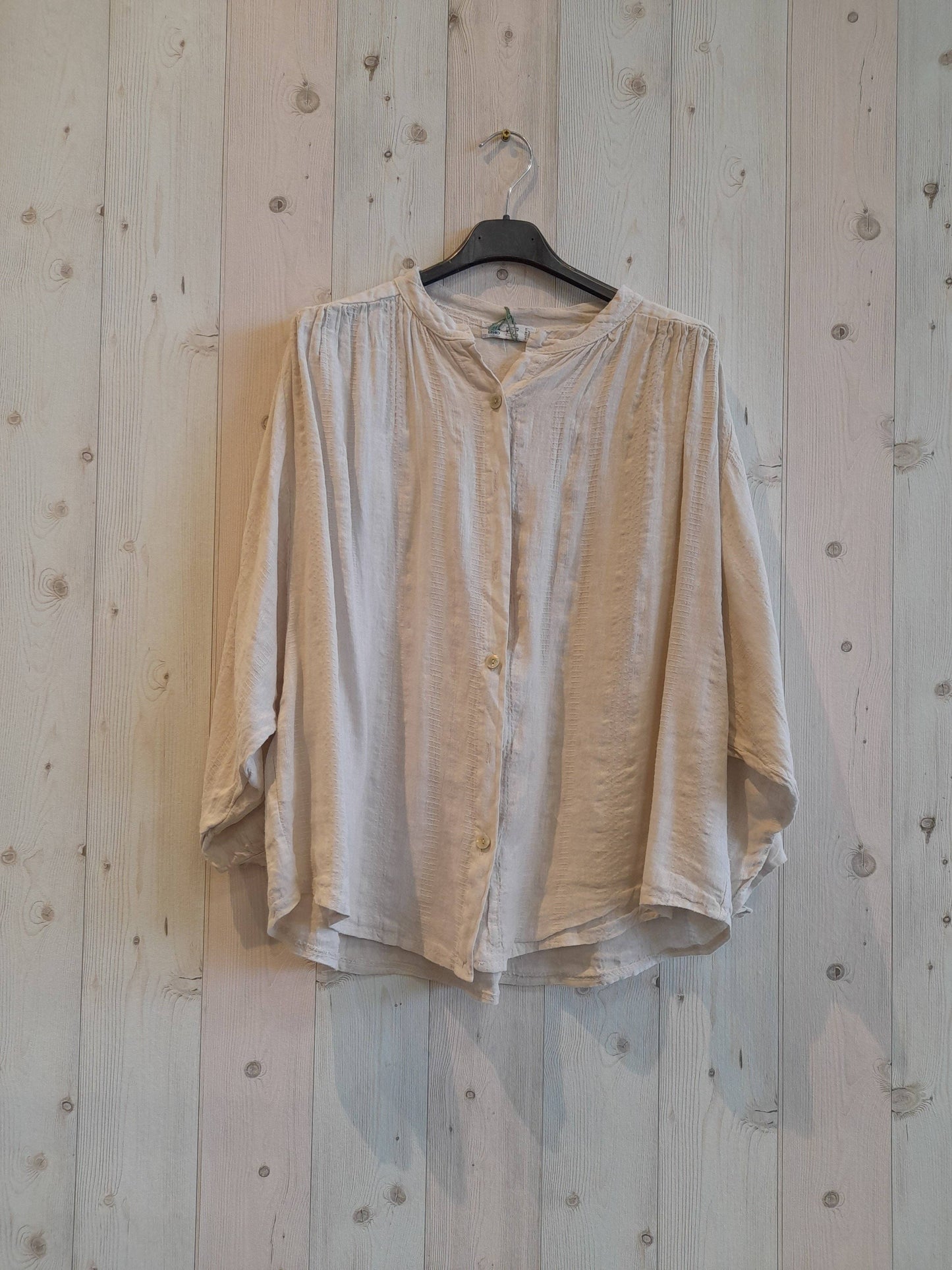 REF 83404 100% MAO LINEN BLOUSE: BLANK