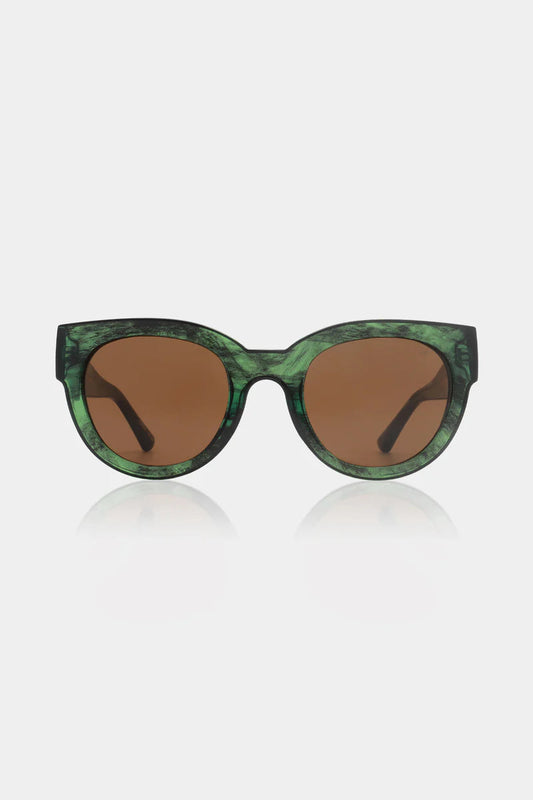 A. Kjærbede LILY Sunglasses - Green Marble