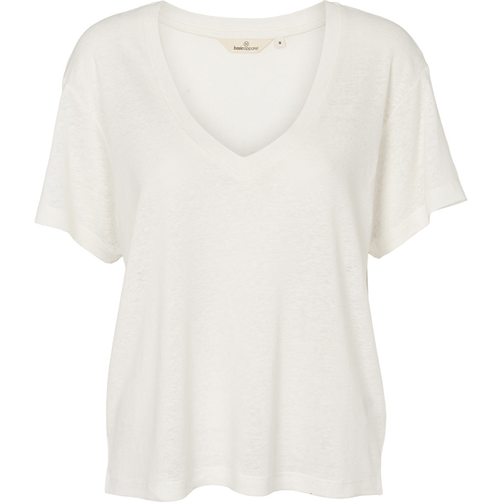 Basic Apparel Ryda V-Neck Tee - Off White