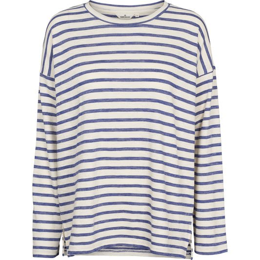 Basic Apparel Mary Oversized Tee - Blue Stripe