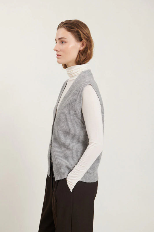 Basic Apparel Lise Vest - Light Grey