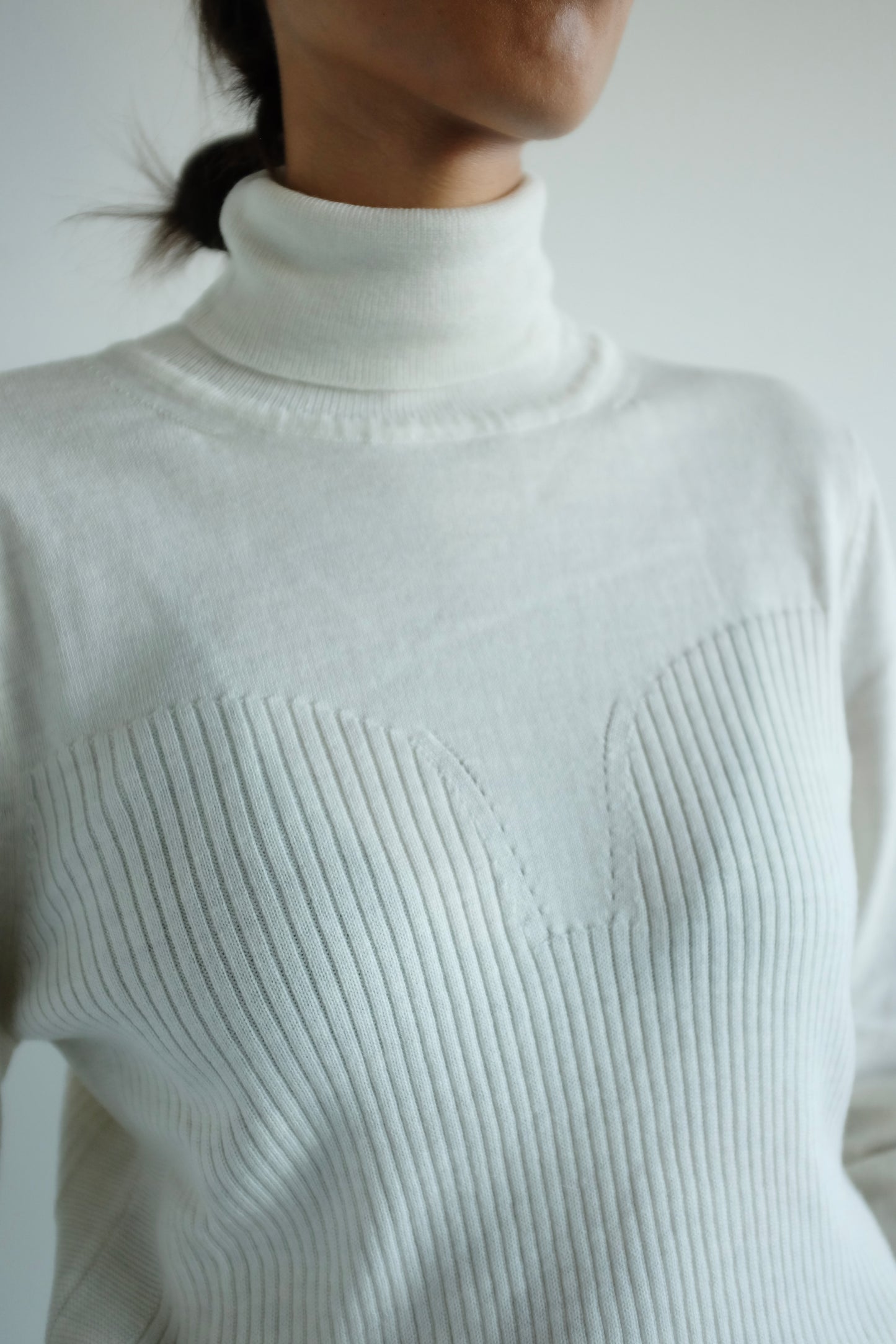 Coelle Merino Pullover - Off White Melange