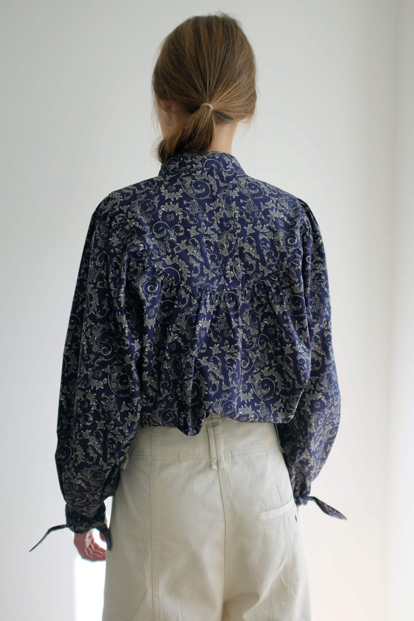 Ella Blouse - Organic Printed Poplin