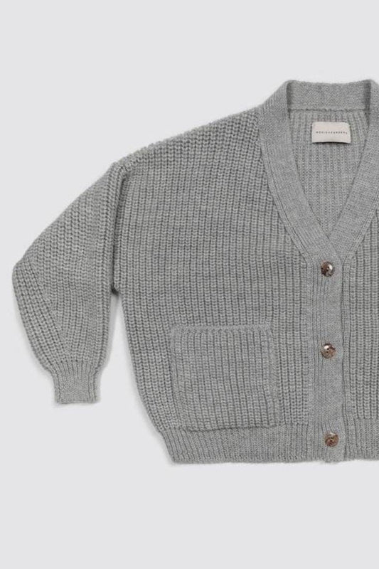 Cordera Ecowool Chunky Cardigan - Silver Grey