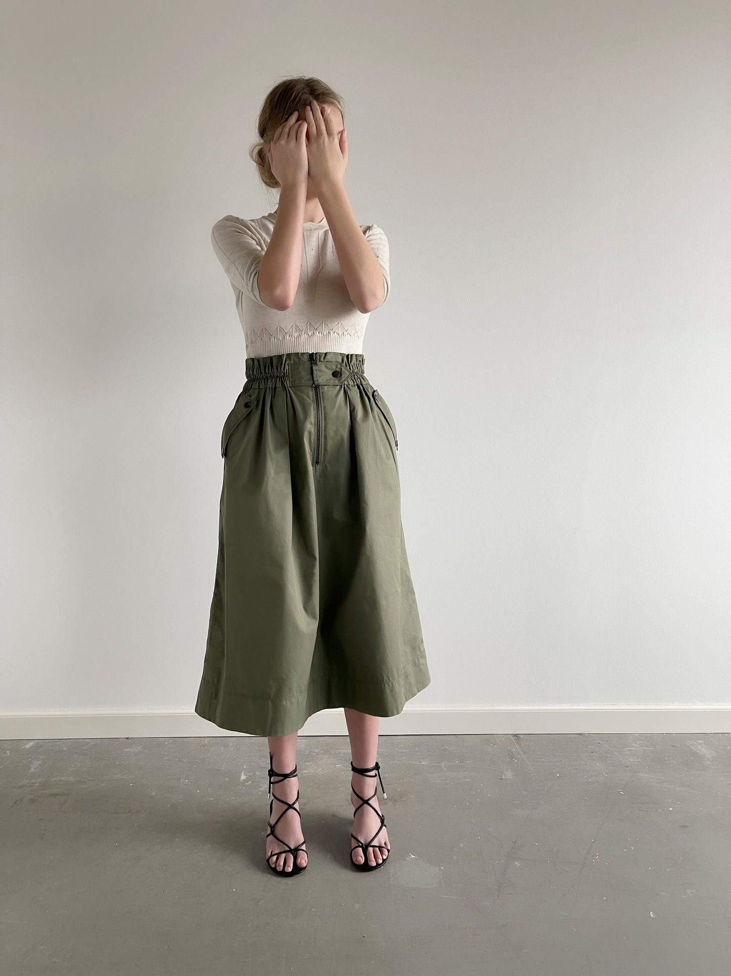 Coéme - Denise Skirt - Olive Green