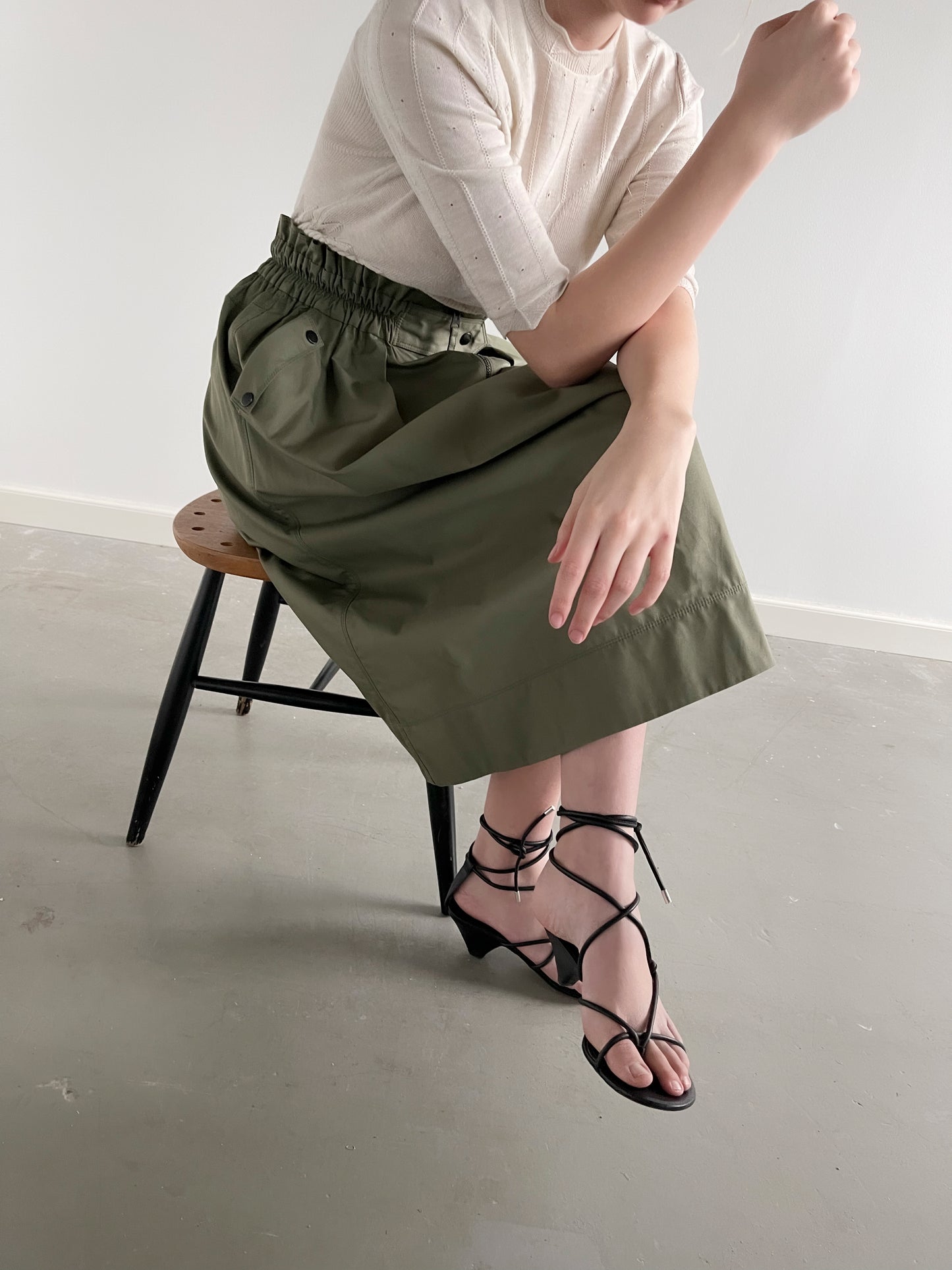 Coéme - Denise Skirt - Olive Green