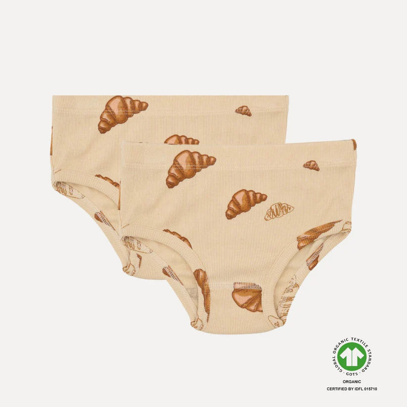 Maggie Ribbed Underwear - Croissant Big - 2 Pack