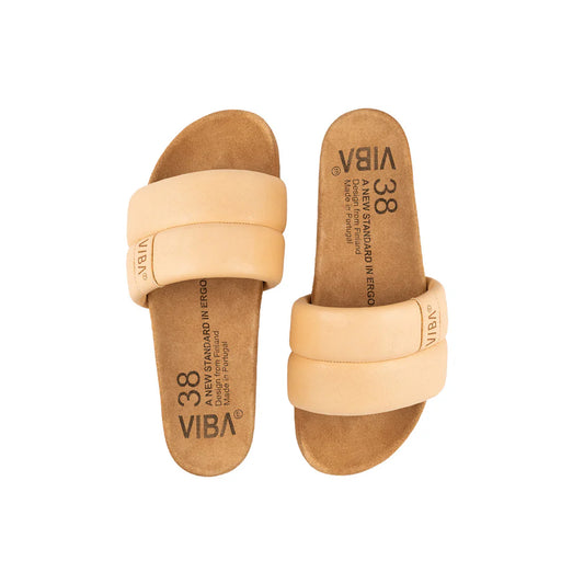 VIBAe Porto Leather Sandal – Desert Nude/Brown