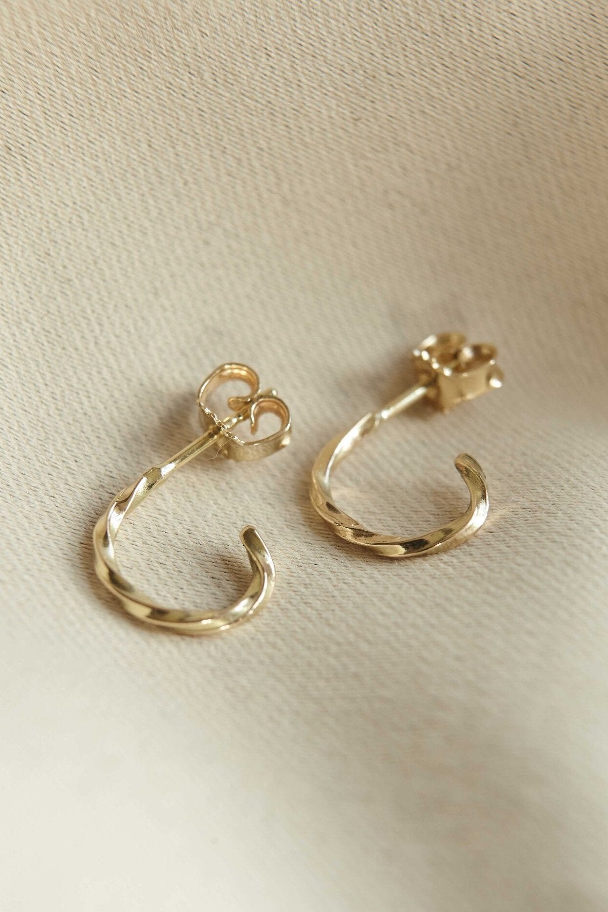 Waste Hoop Earrings - Gold