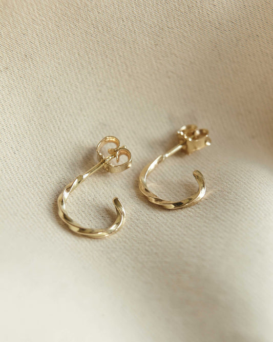 Waste Hoop Earrings - Gold