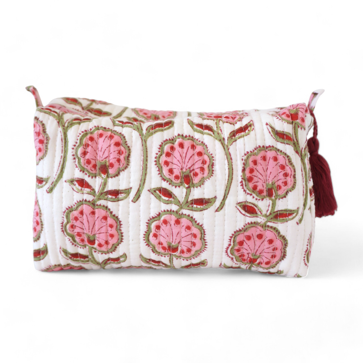 N°22 Printed Cotton Toiletry Bag: Medium