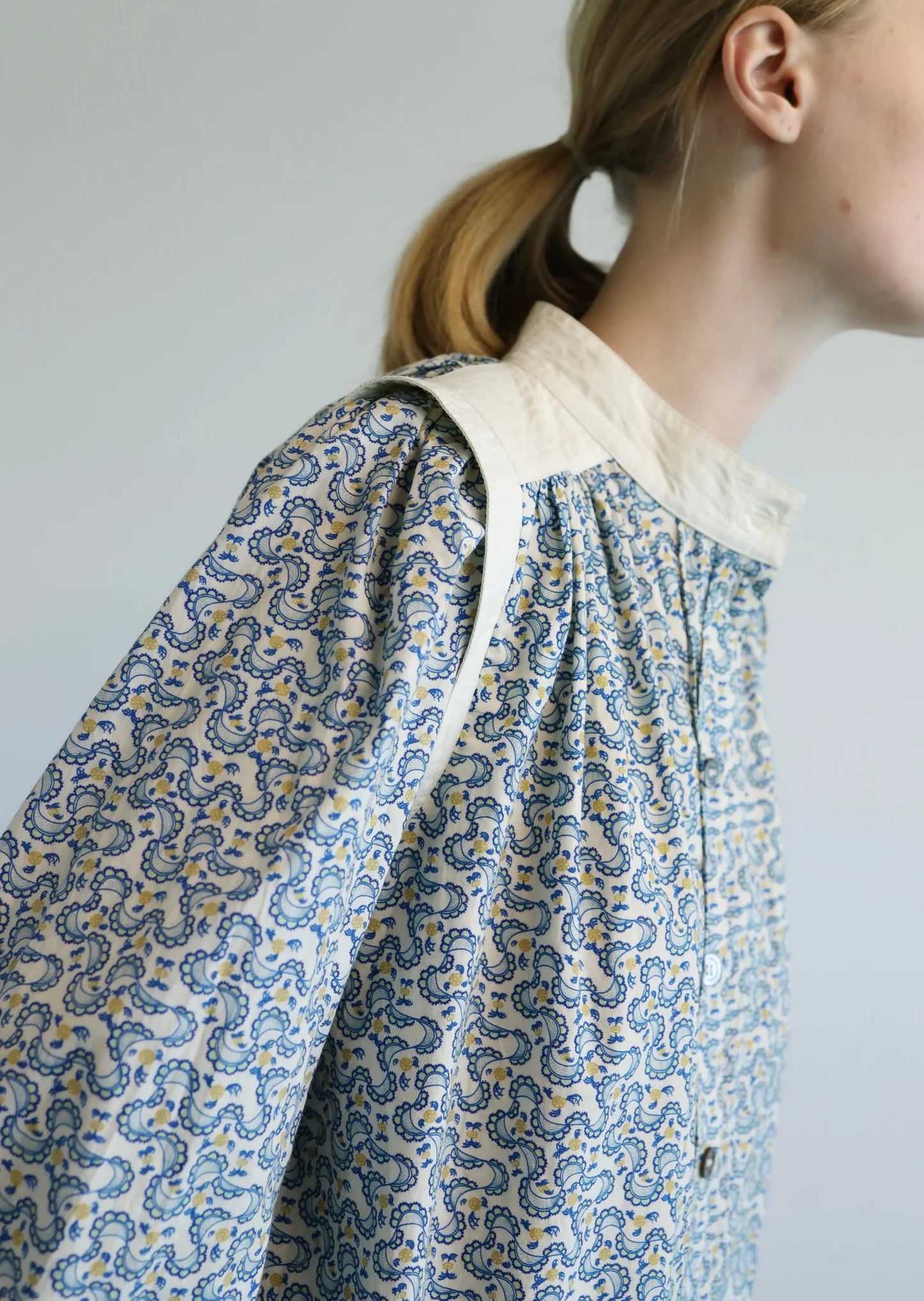 Silja Blouse - Organic Printed Cotton