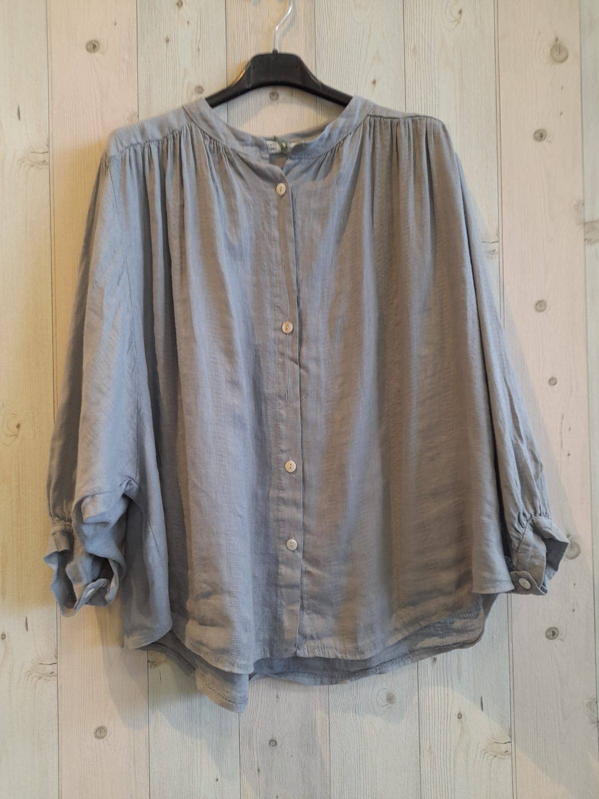 REF 83404 100% MAO LINEN BLOUSE: BLANK