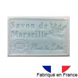 Marseille soap with organic olive oil lotus fragrance