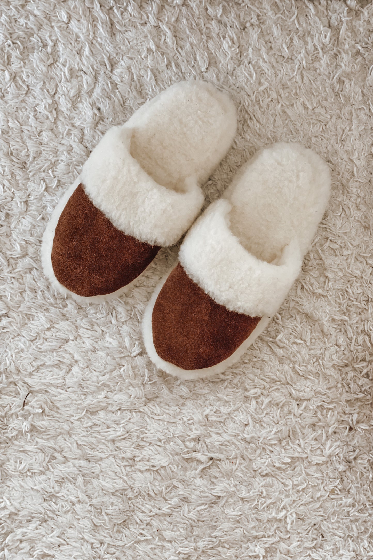 The Daily Slipper - Suede & Shearling - Chestnut