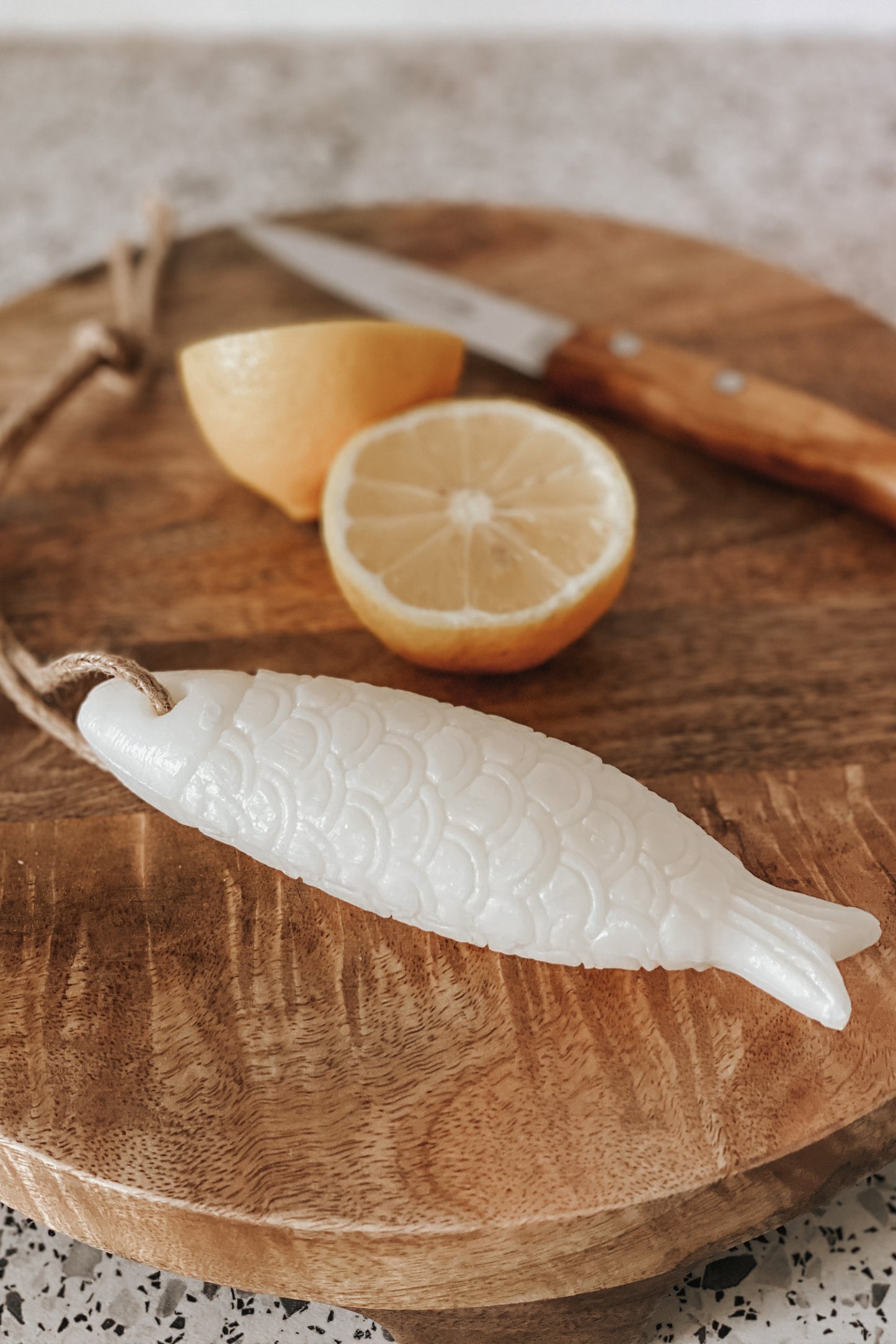 Sardine Soap on a Rope - Sea Salt & Lemon